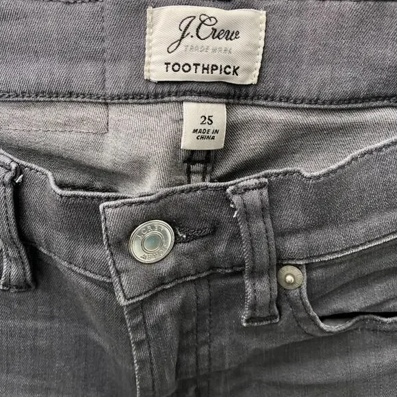 J.Crew Toothpick Jeans (Grey Dove) - Picture 3 of 6